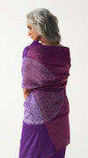 THE HANDSFREE SAREE - METALLIC PURPLE