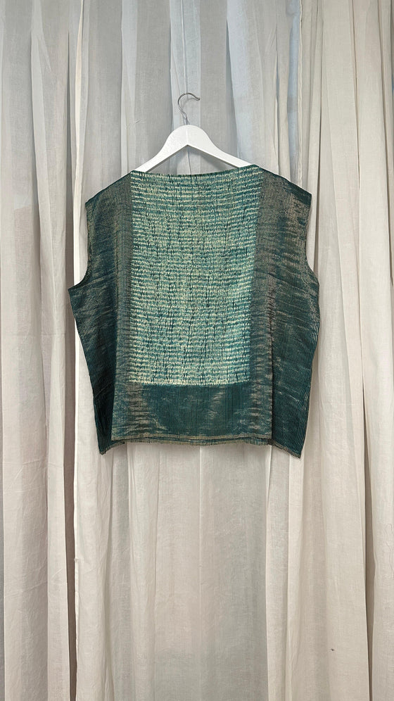 Metallic Silk Top