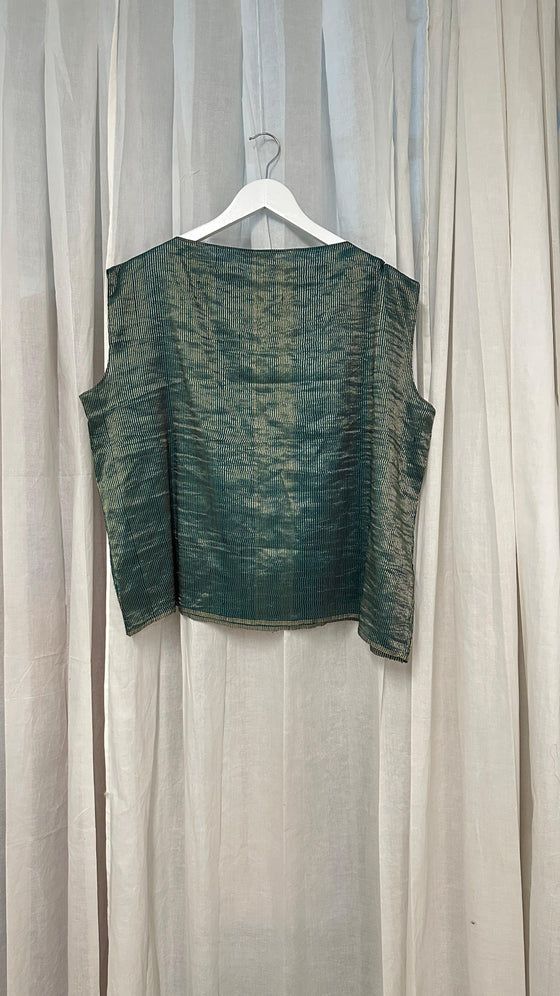 Metallic Silk Top