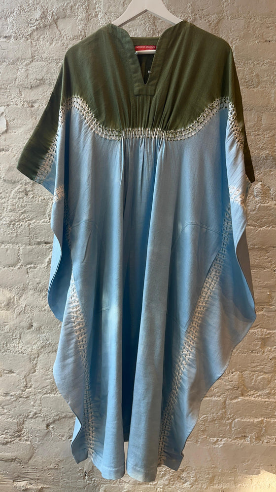 Taking Turns Kaftan-Green/Blue