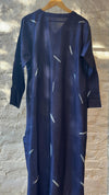 Sea Shell Kurta-Navy